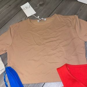 Zara seamless cropped tee